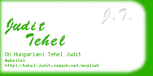 judit tehel business card